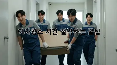 이사청소, 시간 절약하는 꿀팁!